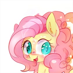 Size: 1024x1024 | Tagged: safe, ai model:thisponydoesnotexist, female, neural network, not fluttershy, open mouth, solo