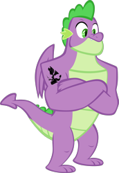 Size: 4053x5889 | Tagged: safe, alternate version, artist:memnoch, artist:timmy_22222001, edit, character:smolder, character:spike, species:anthro, species:dragon, episode:the last problem, g4, my little pony: friendship is magic, absurd resolution, breasts, busty smolder, cup, female, gigachad spike, kneeling, older, older spike, silhouette, simple background, solo, tattoo, teacup, transparent background, vector, winged spike