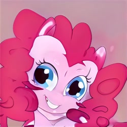 Size: 1024x1024 | Tagged: safe, ai model:thisponydoesnotexist, creepy, faec, neural network, no nose, no snout, not pinkie pie