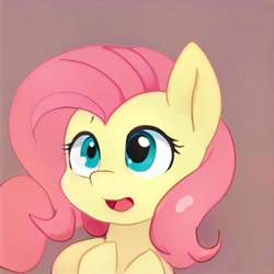 Size: 1024x1024 | Tagged: safe, ai model:thisponydoesnotexist, g4, neural network, not fluttershy, simple background