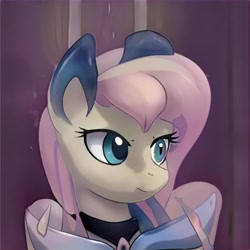 Size: 1024x1024 | Tagged: safe, ai model:thisponydoesnotexist, species:anthro, g4, bust, female, neural network, not fluttershy