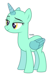 Size: 2052x2952 | Tagged: safe, artist:lazuli, oc, oc only, species:alicorn, species:pony, g4, alicorn oc, bald, base, bedroom eyes, eyelashes, horn, simple background, smiling, solo, transparent background, wings
