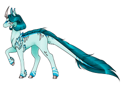 Size: 3508x2480 | Tagged: safe, artist:oneiria-fylakas, oc, oc:blue silver, species:pony, g4, female, oricorn, original species, simple background, solo, transparent background