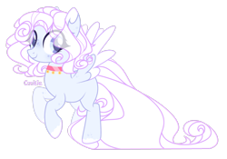 Size: 2927x2049 | Tagged: safe, artist:lazuli, base used, oc, oc only, species:pegasus, species:pony, g4, choker, colored hooves, eye clipping through hair, pegasus oc, simple background, smiling, solo, transparent background, two toned wings, wings
