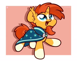 Size: 1920x1513 | Tagged: safe, artist:kimjoman, character:sunburst, species:pony, species:unicorn, g4, clothing, cute, ear fluff, facial hair, goatee, happy, male, missing accessory, no glasses, open mouth, robe, smiling, solo, stallion, sunbetes, weapons-grade cute