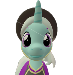 Size: 701x720 | Tagged: safe, alternate version, artist:topsangtheman, species:pony, species:unicorn, g4, 3d, clothing, cornetta, female, hat, looking at you, simple background, solo, source filmmaker, transparent background, uniform