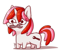 Size: 921x825 | Tagged: safe, artist:dsp2003, oc, oc only, oc:righty tighty, species:pony, species:unicorn, g4, commission, female, i can't believe it's not jargon scott, mare, mouth hold, simple background, squatpony, style emulation, transparent background, wrench