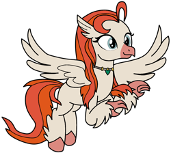 Size: 1222x1094 | Tagged: safe, artist:didgereethebrony, artist:silverrose522, oc, oc:crimson heart, species:hippogriff, g4, hippogriff oc, jewelry, necklace, simple background, solo, trace, transparent background