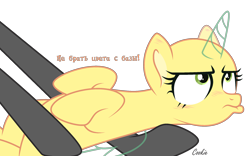 Size: 2274x1422 | Tagged: safe, artist:lazuli, oc, oc only, species:alicorn, species:pony, g4, alicorn oc, bald, base, eyelashes, frown, holding a pony, horn, looking up, offscreen character, simple background, transparent background, wings