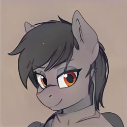 Size: 1024x1024 | Tagged: safe, ai model:thisponydoesnotexist, species:earth pony, species:pony, g4, battle scarred, male, neural network, scar, smiling