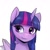 Size: 1024x1024 | Tagged: safe, ai model:thisponydoesnotexist, character:twilight sparkle, species:alicorn, species:pony, g4, artificial intelligence, looking sideways, neural network, smiling