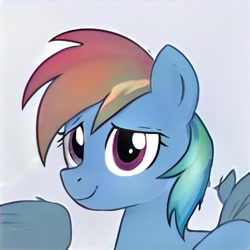 Size: 1024x1024 | Tagged: safe, ai model:thisponydoesnotexist, character:rainbow dash, g4, artificial intelligence, neural network