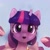 Size: 1024x1024 | Tagged: safe, ai model:thisponydoesnotexist, character:twilight sparkle, g4, artificial intelligence, interested, looking at you, neural network, pog