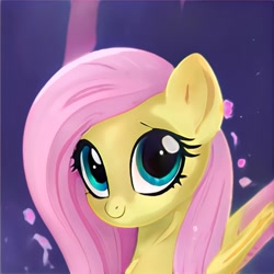 Size: 1024x1024 | Tagged: safe, ai model:thisponydoesnotexist, character:fluttershy, g4, accidentally a canon character, artificial intelligence, neural network