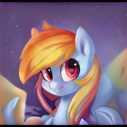 Size: 1024x1024 | Tagged: safe, ai model:thisponydoesnotexist, g4, artificial intelligence, neural network, not derpy, not rainbow dash, smiling