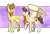 Size: 1600x1086 | Tagged: safe, artist:inuhoshi-to-darkpen, character:pound cake, character:pumpkin cake, species:pegasus, species:pony, species:unicorn, g4, abstract background, alternate universe, brother and sister, cake twins, chest fluff, ear fluff, female, hoof fluff, leonine tail, male, older, older pound cake, older pumpkin cake, open mouth, siblings, simple background, transparent background, twins, wing fluff