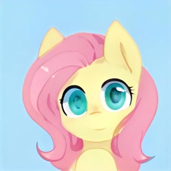 Size: 1024x1024 | Tagged: safe, ai model:thisponydoesnotexist, character:fluttershy, g4, artificial intelligence, cute, neural network