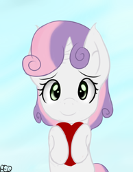 Size: 700x900 | Tagged: safe, artist:freefraq, character:sweetie belle, cute, diasweetes, heart