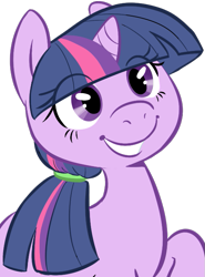 Size: 503x681 | Tagged: safe, artist:php27, character:twilight sparkle, character:twilight sparkle (unicorn), species:pony, species:unicorn, alternate hairstyle, cute, female, mare, ponytail, smiling, twiabetes