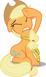 Size: 4000x6639 | Tagged: safe, artist:masem, character:applejack, episode:magical mystery cure, g4, my little pony: friendship is magic, absurd resolution, measuring tape, simple background, swapped cutie marks, transparent background, vector