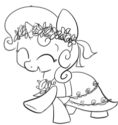 Size: 376x400 | Tagged: safe, artist:php27, character:sweetie belle, sketch, wedding dress