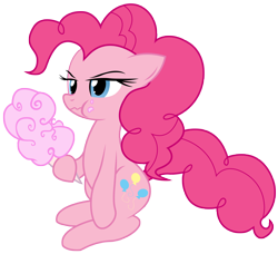 Size: 5000x4559 | Tagged: safe, artist:jessy, artist:kooner-cz, character:pinkie pie, absurd resolution, cotton candy, food, simple background, transparent background, vector