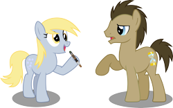 Size: 4955x3096 | Tagged: safe, artist:vector-brony, character:derpy hooves, character:doctor whooves, character:time turner, species:pegasus, species:pony, female, mare, simple background, sonic screwdriver, transparent background, vector, wingless
