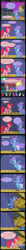 Size: 1231x11980 | Tagged: safe, artist:evil-dec0y, character:pinkie pie, character:trixie, species:earth pony, species:pony, species:unicorn, comic:trixie vs., cape, clothing, comic, contest, falling, female, hat, juggling, mare, rubber chicken, stage, trixie's cape, trixie's hat, unicycle