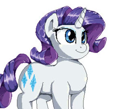 Size: 300x270 | Tagged: safe, artist:sirmasterdufel, character:rarity, female, solo