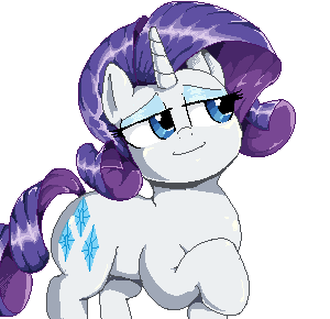 Size: 300x290 | Tagged: safe, artist:sirmasterdufel, character:rarity, animated, female, solo