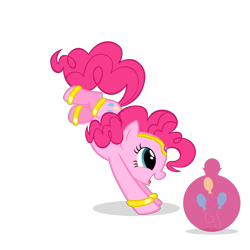 Size: 2500x2500 | Tagged: safe, artist:navitaserussirus, character:pinkie pie, bottle, female, genie, geniefied, simple background, solo, transparent background, vector