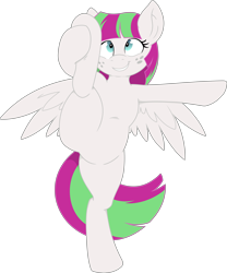 Size: 6667x8000 | Tagged: safe, artist:bork88, artist:joey darkmeat, character:blossomforth, species:pegasus, species:pony, absurd resolution, colored, female, flexible, plot, simple background, solo, transparent background