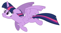Size: 6000x3217 | Tagged: safe, artist:masem, character:twilight sparkle, character:twilight sparkle (alicorn), species:alicorn, species:pony, episode:princess twilight sparkle, g4, my little pony: friendship is magic, season 4, :o, absurd resolution, female, flying, mare, simple background, solo, transparent background, vector