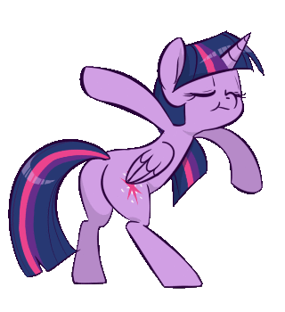 Size: 320x350 | Tagged: safe, artist:jessy, character:twilight sparkle, character:twilight sparkle (alicorn), species:alicorn, species:pony, animated, female, mare, plot, self spanking, solo, spanking, steven universe, twibutt, whomp whomp