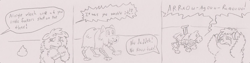 Size: 1500x379 | Tagged: safe, artist:santanon, crying, fluffy pony, fluffybot, poop, punishment
