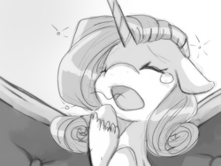 Size: 640x480 | Tagged: safe, artist:loyaldis, character:rarity, fainting couch, female, grayscale, monochrome, solo, yawn