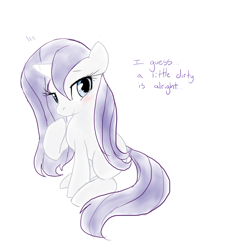 Size: 1280x1280 | Tagged: safe, artist:jessy, character:rarity, female, solo, wet, wet mane, wet mane rarity
