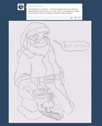 Size: 1210x1500 | Tagged: safe, artist:santanon, christmas, comic, fluffy pony, requested art, santa claus, tumblr