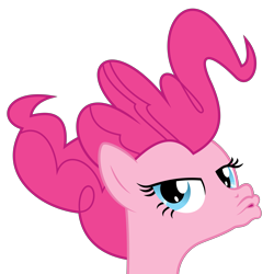 Size: 6000x6000 | Tagged: safe, artist:masem, character:pinkie pie, episode:pinkie apple pie, g4, my little pony: friendship is magic, absurd resolution, duckface, female, selfie, simple background, solo, transparent background, vector