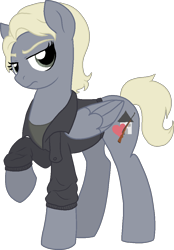 Size: 772x1112 | Tagged: safe, artist:tambelon, species:pegasus, species:pony, female, mare, maria, ponified, solo, the last of us, video game