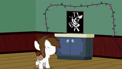 Size: 1047x590 | Tagged: safe, artist:evil-dec0y, character:pipsqueak, species:earth pony, species:pony, colt, exploitable, exploitable meme, male, meme, pipsqueak's shrine, shrine, solo, the man they call ghost, true capitalist radio