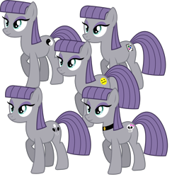 Size: 2000x2058 | Tagged: safe, artist:cheezedoodle96, character:maud pie, species:pony, episode:maud pie, g4, my little pony: friendship is magic, .svg available, choker, cutie mark, female, mare, multeity, neutral, simple background, skull, solo, svg, transparent background, vector, wrong cutie mark, yin-yang