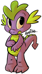 Size: 405x707 | Tagged: safe, artist:php27, character:spike, species:dragon, g4, male, simple background, solo, transparent background