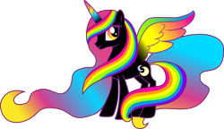 Size: 7524x4327 | Tagged: safe, artist:xebck, oc, oc only, species:alicorn, species:pony, absurd resolution, alicorn oc, donut steel, joke oc, simple background, solo, transparent background, vector