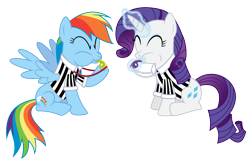Size: 1024x681 | Tagged: safe, artist:masem, character:rainbow dash, character:rarity, .svg available, blowing, puffy cheeks, rainblow dash, referee, referee rainbow dash, referee rarity, request, simple background, transparent background, vector, whistle