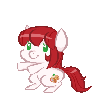 Size: 309x304 | Tagged: safe, artist:jessy, oc, oc only, oc:palette swap, species:earth pony, species:pony, animated, dancing, female, gif, mare, solo, two-frame gif
