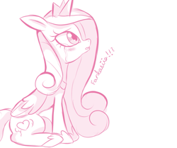 Size: 979x820 | Tagged: safe, artist:ipun, character:princess cadance, female, simple background, solo, white background