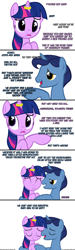 Size: 1050x3500 | Tagged: safe, artist:navitaserussirus, character:night light, character:trixie, character:twilight sparkle, species:pony, species:unicorn, asktwixiegenies, ship:twixie, comic, coming out, father and daughter, female, genie, lesbian, male, mare, shipping