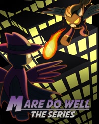 Size: 800x1000 | Tagged: safe, artist:drawponies, character:mare do well, comic cover, fireball, shadowbolts