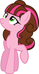 Size: 1455x2743 | Tagged: safe, artist:xebck, oc, oc only, oc:praline, parent:cheese sandwich, parent:pinkie pie, parents:cheesepie, species:earth pony, species:pony, offspring, simple background, solo, transparent background, vector